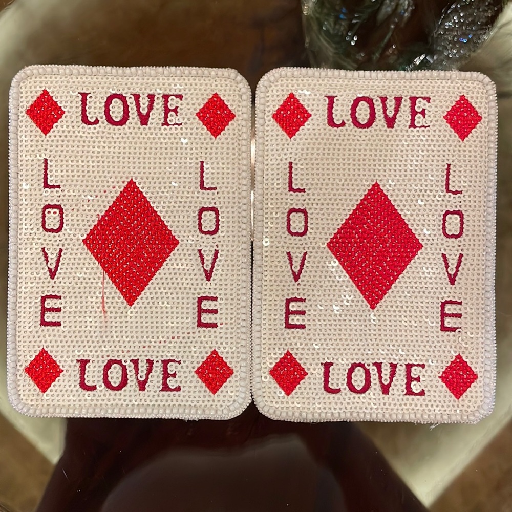 Set of 2 Squin diamond patches.